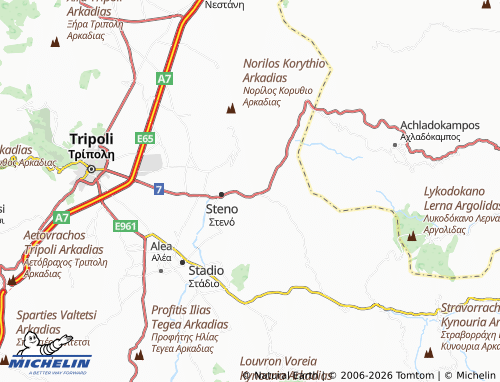 Carte MICHELIN Agiorgitika - ViaMichelin