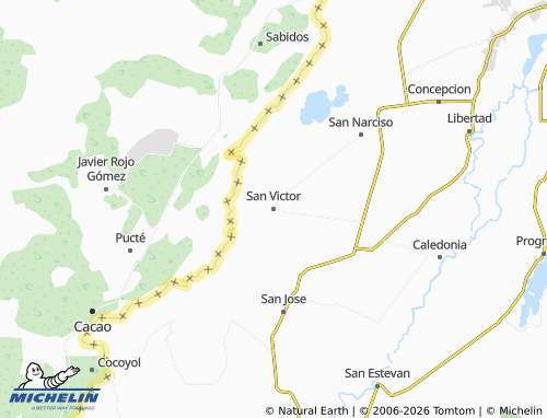 Mapa MICHELIN San Victor - ViaMichelin