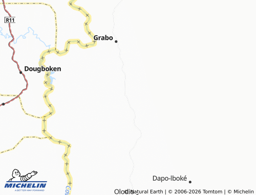 MICHELIN Déblablé map - ViaMichelin