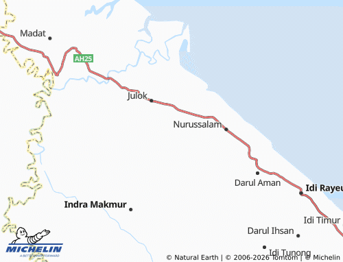 MICHELIN Tunong Ulee Gajah map - ViaMichelin