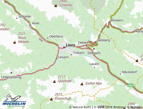 Mapa MICHELIN Tristach - ViaMichelin