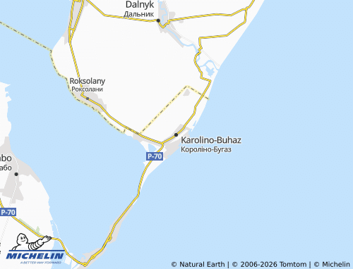 MICHELIN Karolino-Bugaz map - ViaMichelin