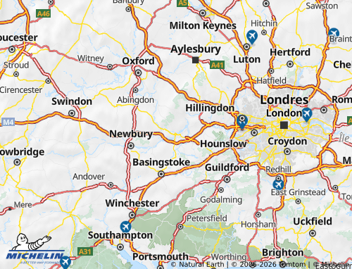 MICHELIN Reading map - ViaMichelin