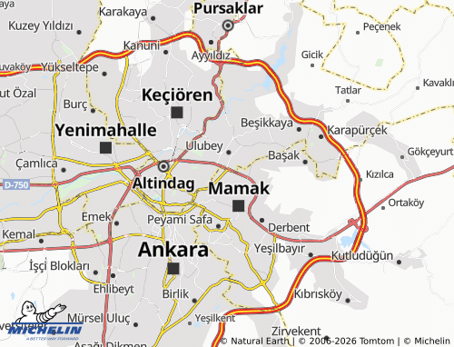 Mappa MICHELIN Anayurt - ViaMichelin