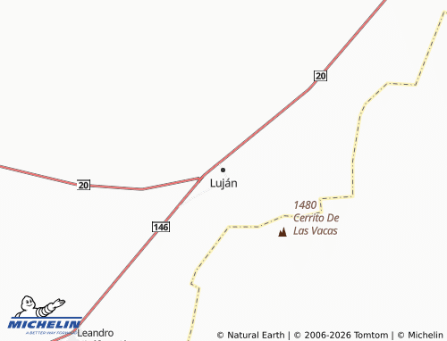 MICHELIN Luján map - ViaMichelin