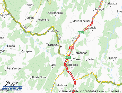 Carte MICHELIN Trancoso - ViaMichelin