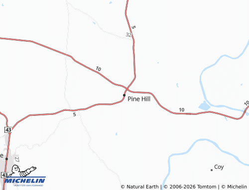 Mapa MICHELIN Pine Hill - ViaMichelin