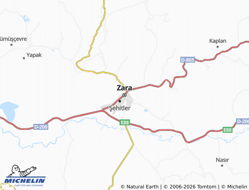 Mappa MICHELIN Zara - ViaMichelin