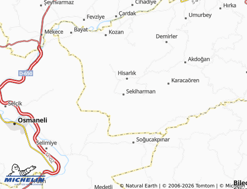 Mappa MICHELIN Sekiharman - ViaMichelin