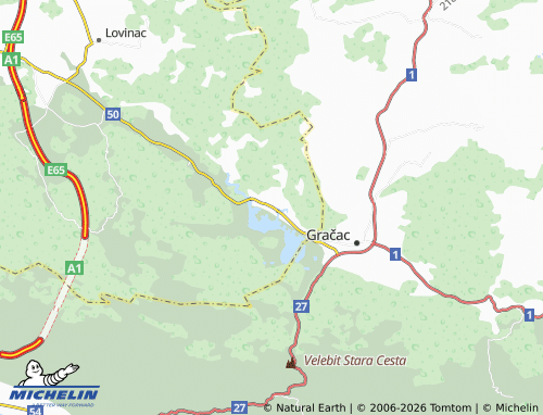 MICHELIN-Landkarte Štikada - ViaMichelin