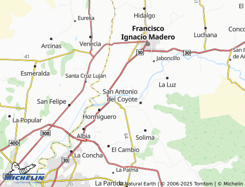 MICHELIN Santa Ana del Pilar map - ViaMichelin