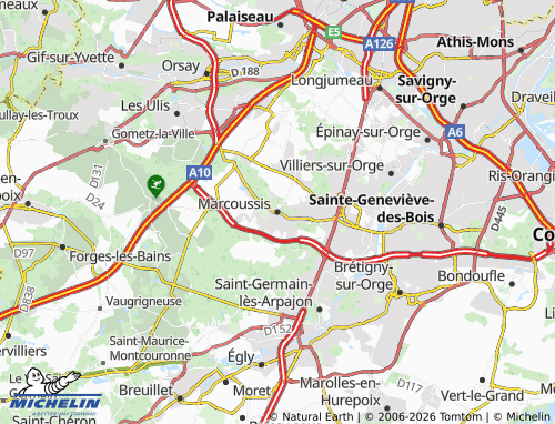 Mapa MICHELIN Marcoussis - ViaMichelin