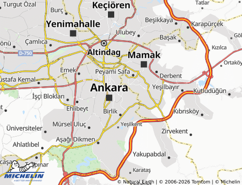 Kaart MICHELIN Bayraktar - ViaMichelin