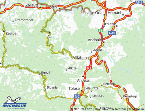 MICHELIN-Landkarte Elizmendi - ViaMichelin