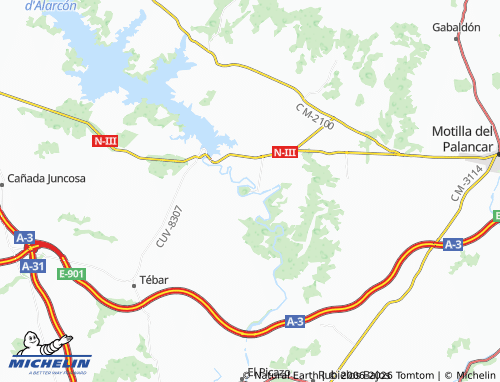 MICHELIN Alarcón map - ViaMichelin