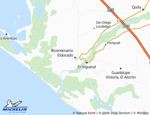 Carte MICHELIN Bicentenario Eldorado - ViaMichelin