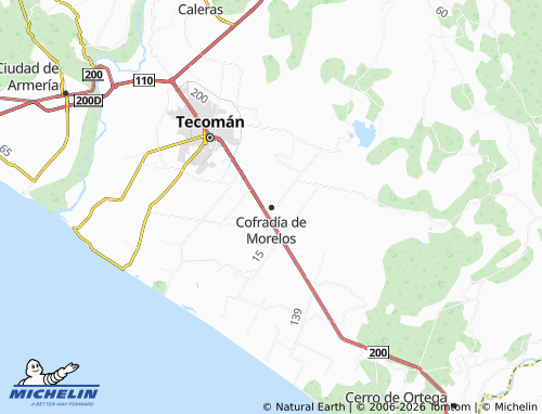 MICHELIN-Landkarte Cofradía de Morelos - ViaMichelin