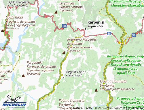 MICHELIN Klafsi map - ViaMichelin