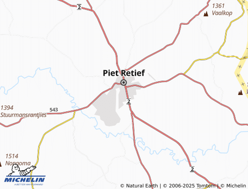 MICHELIN Retiefville map - ViaMichelin