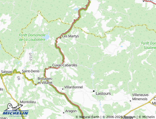 Mappa MICHELIN Miraval-Cabardès - ViaMichelin