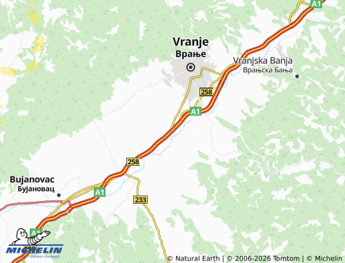 Mapa MICHELIN Donji Neradovac - ViaMichelin