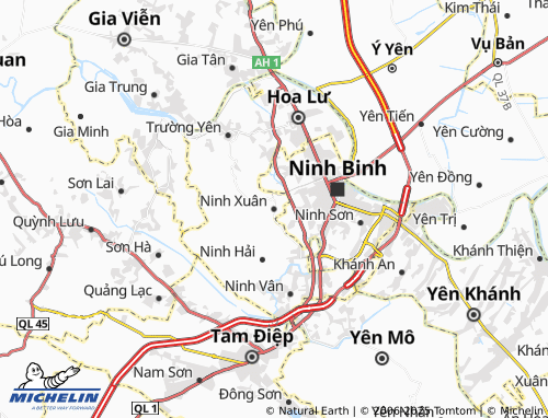 MICHELIN Ninh Xuân map - ViaMichelin