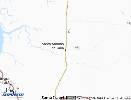 Mappa MICHELIN Santo Antônio do Tauá - ViaMichelin
