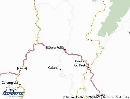 Mapa MICHELIN Espera Feliz - ViaMichelin