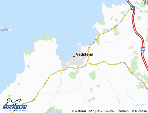MICHELIN Vadstena map - ViaMichelin