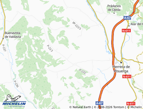MICHELIN Olea de Boedo map - ViaMichelin