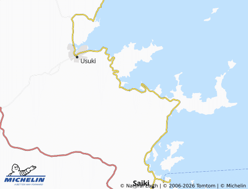 Mappa MICHELIN Tsukumi - ViaMichelin