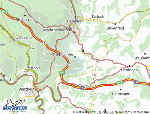 Mappa MICHELIN Triefenstein - ViaMichelin