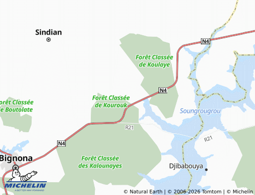 MICHELIN Diango map - ViaMichelin