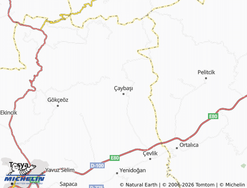 MICHELIN Çaybaşı map - ViaMichelin