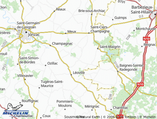 Mapa MICHELIN Mortiers - ViaMichelin