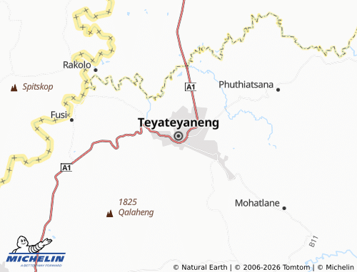 Kaart MICHELIN Teyateyaneng - ViaMichelin