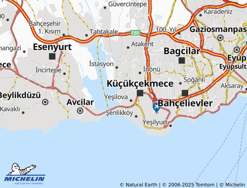MICHELIN Cumhuriyet map - ViaMichelin