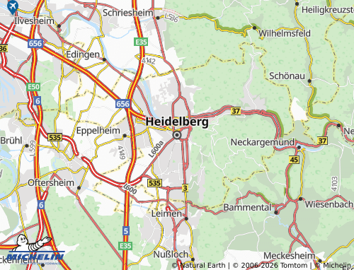 Mapa MICHELIN Heidelberg - ViaMichelin
