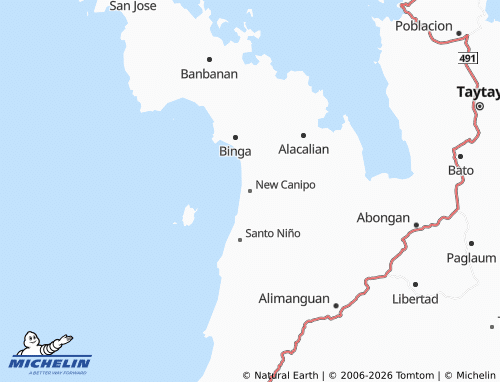 MICHELIN New Canipo map - ViaMichelin