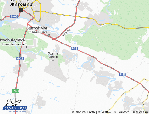 Mapa MICHELIN Pisky - ViaMichelin