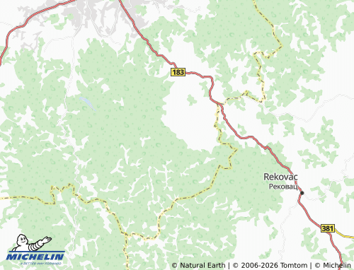Carte MICHELIN Velike Pčelice - ViaMichelin
