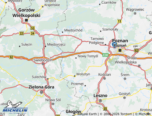 MICHELIN Nowotomyski map - ViaMichelin