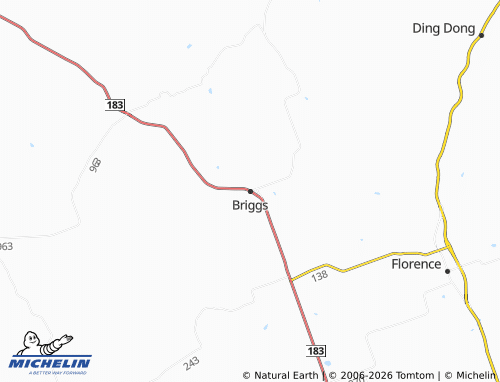 Mapa MICHELIN Briggs - ViaMichelin