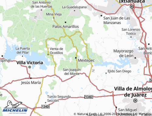 MICHELIN-Landkarte Mextepec - ViaMichelin