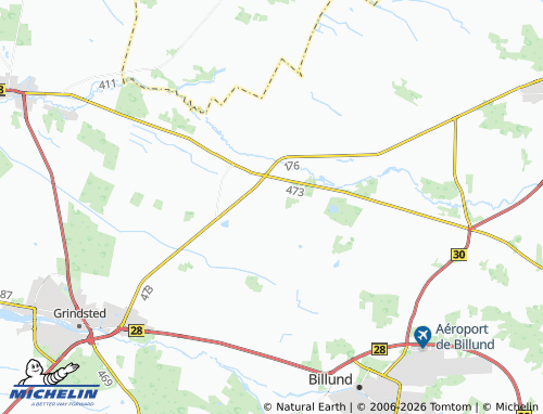 MICHELIN Filskov Søndermark map - ViaMichelin