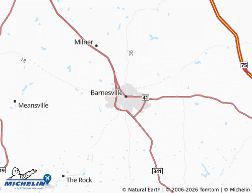 Mapa MICHELIN Barnesville - ViaMichelin