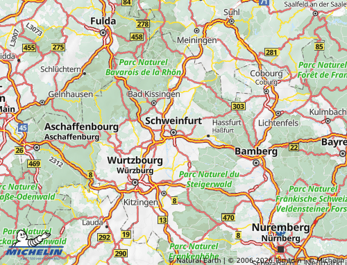 MICHELIN Schweinfurt map - ViaMichelin