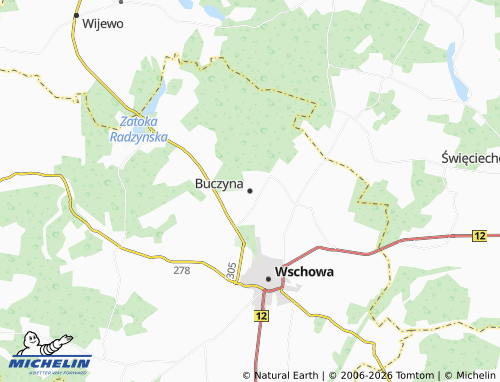 MICHELIN-Landkarte Buczyna - ViaMichelin