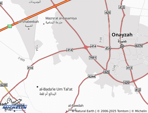 MICHELIN Al Kada Dist map - ViaMichelin