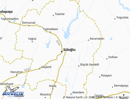 MICHELIN Şafak map - ViaMichelin